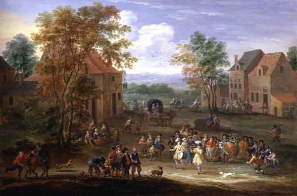 Festival i en landsby af Mathys Schoevaerdts