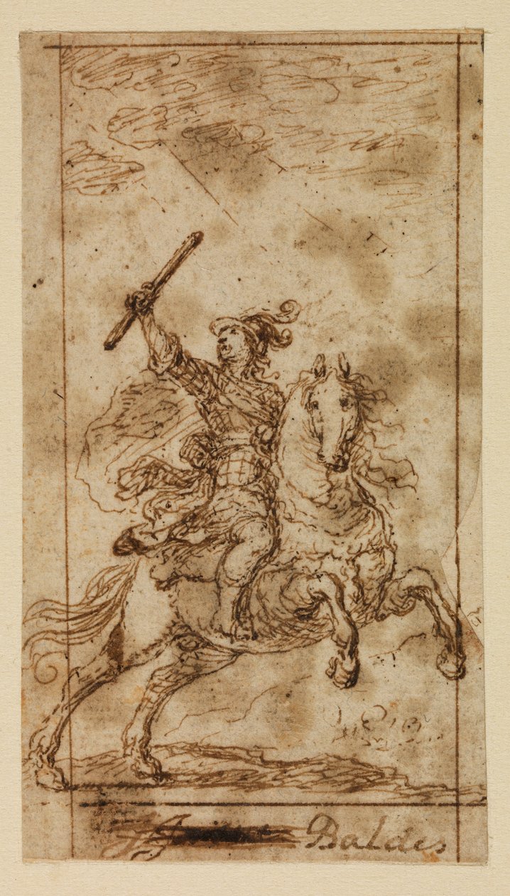 Beridet kriger af Matias de (attr.to) Torres