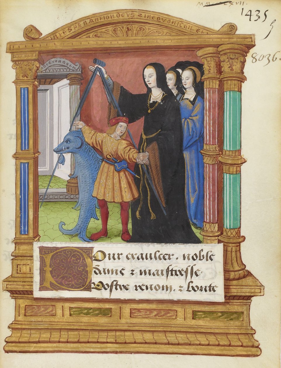 BNF Fr2285 f5r - Delfinens kompas af Maitre de Philippe de Gueldre