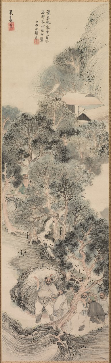 Water Margin Bandits, slutningen af 1700-tallet-begyndelsen af 1800-tallet. af Matsumura Goshun
