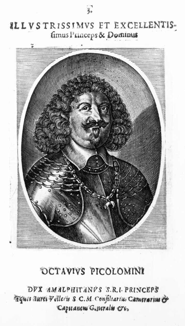 Prins Octavio Piccolomini, hertug af Amalfi, efter et portræt af 1649 af Mattaus the Younger Merian