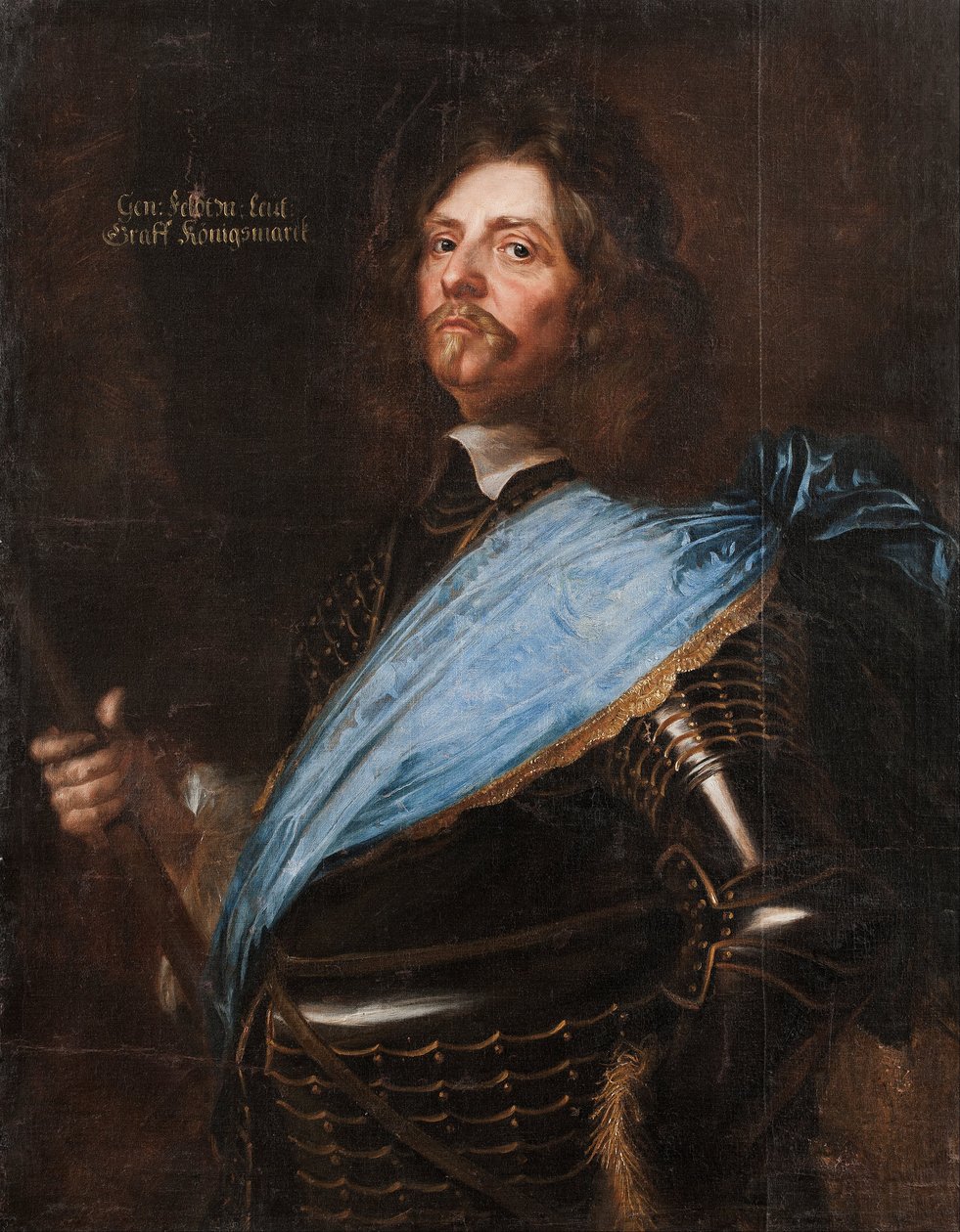 Feltmarskal grev Hans Christoffer von Königsmarck, 1651 af Mattaus the Younger Merian