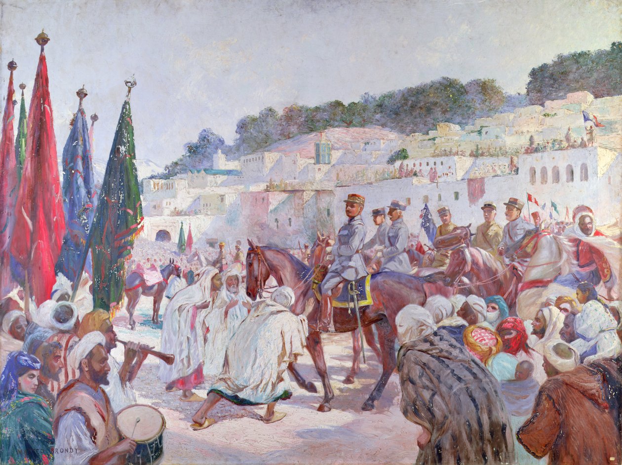 General Pomeyrans indgang til Ouezzan eller Meknes, Marokko af Matteo Brondy