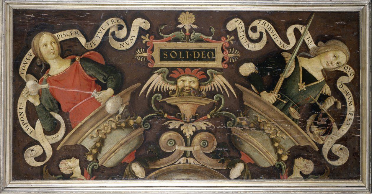 Allegories of Virtue, ca. 1510-15 (tempera på fyrretræ) af Matteo di Giuliano di Lorenzo Balducci