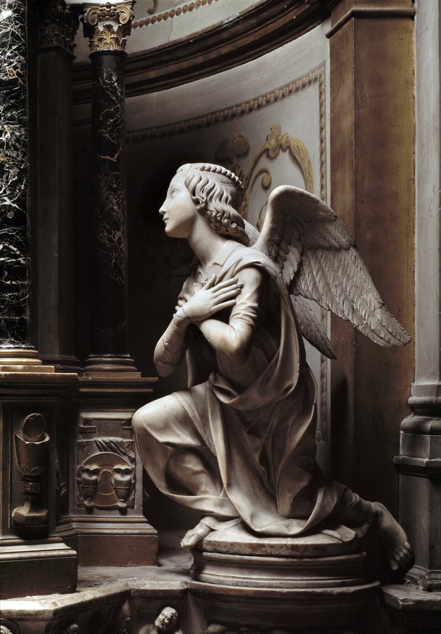Angel in Adoration Marmorskulptur af Matteo Civitali (1436-1501) af Matteo Civitali