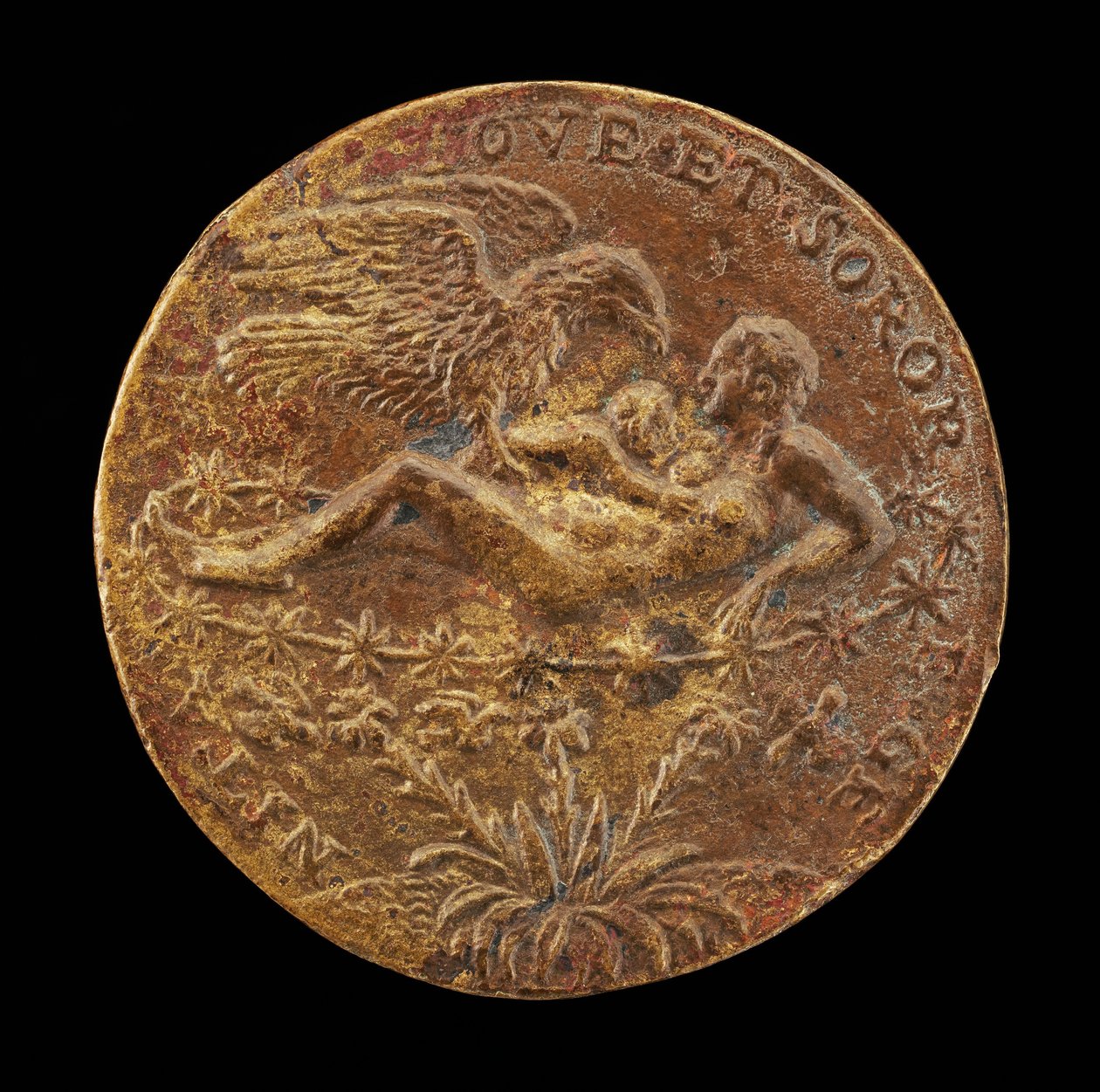Jupiter som en ørn, der bringer spædbarnet Hercules til Juno [omvendt], 1562. af Matteo Pagano