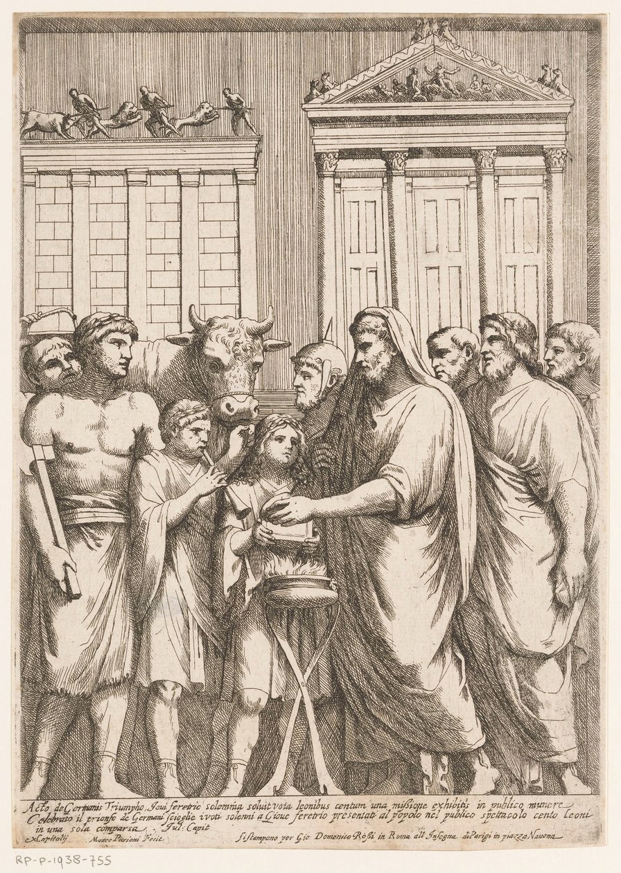 Marcus Aurelius som øverste præst Basrelieffer på Konstantins bue (serietitel) af Matteo Piccioni