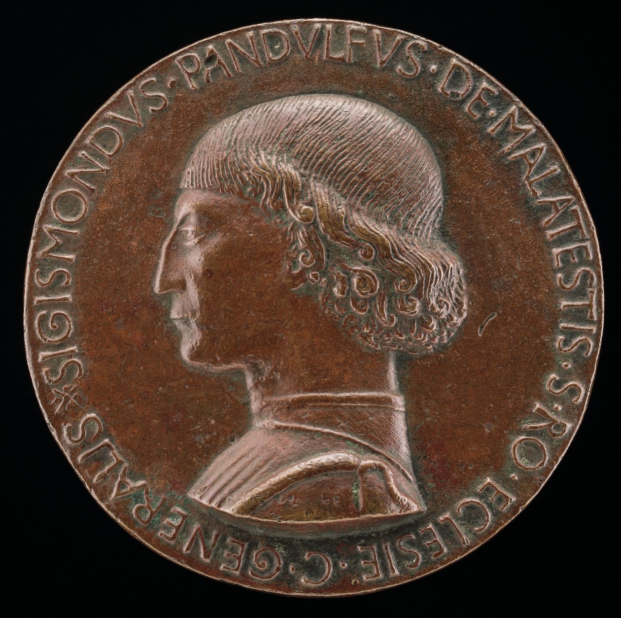 Sigismondo Pandolfo Malatesta, 1417-1468, herre over Rimini og Fano [forside], 1446. af Matteo di Andrea de Pasti