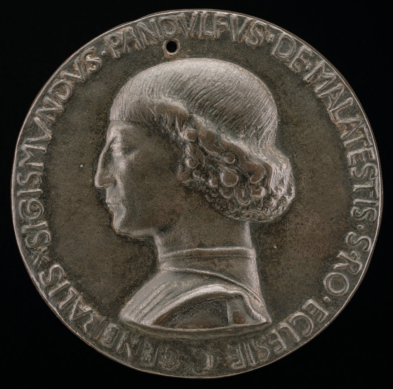 Sigismondo Pandolfo Malatesta, 1417-1468, herre over Rimini og Fano [forside], 1446. af Matteo di Andrea de Pasti