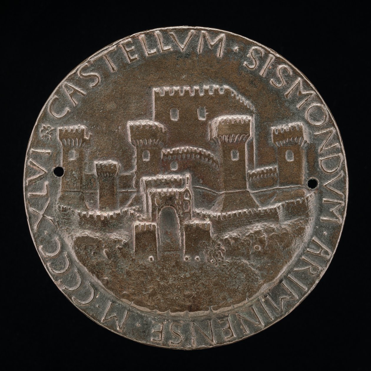 Slottet i Rimini [omvendt], 1446. af Matteo di Andrea de Pasti