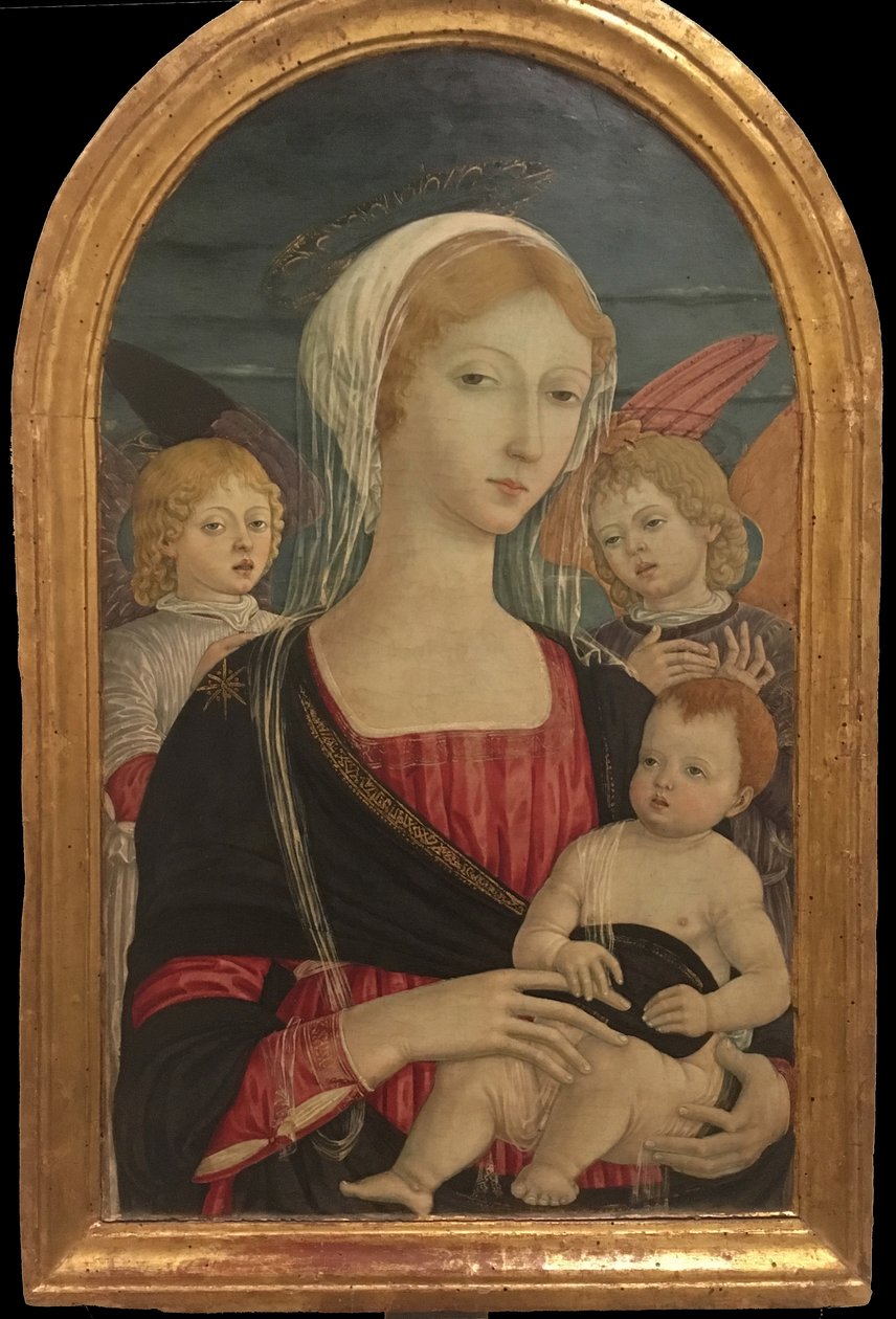 Matteo di Giovanni, Madonna og barn med to engle af Matteo di Giovanni