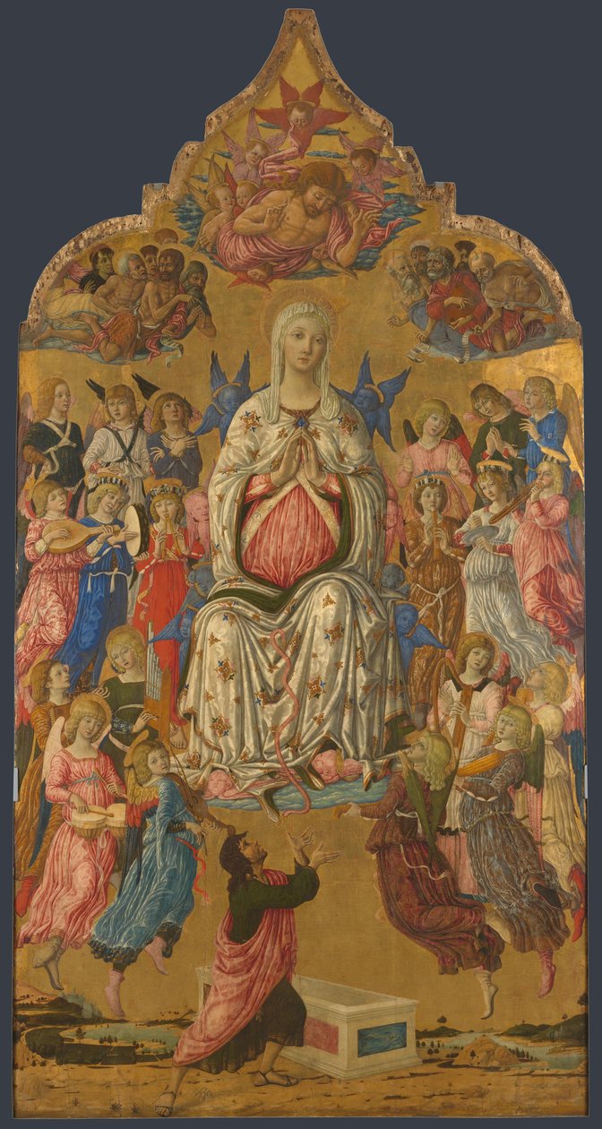 Jomfruens antagelse, 1474 af Matteo di Giovanni