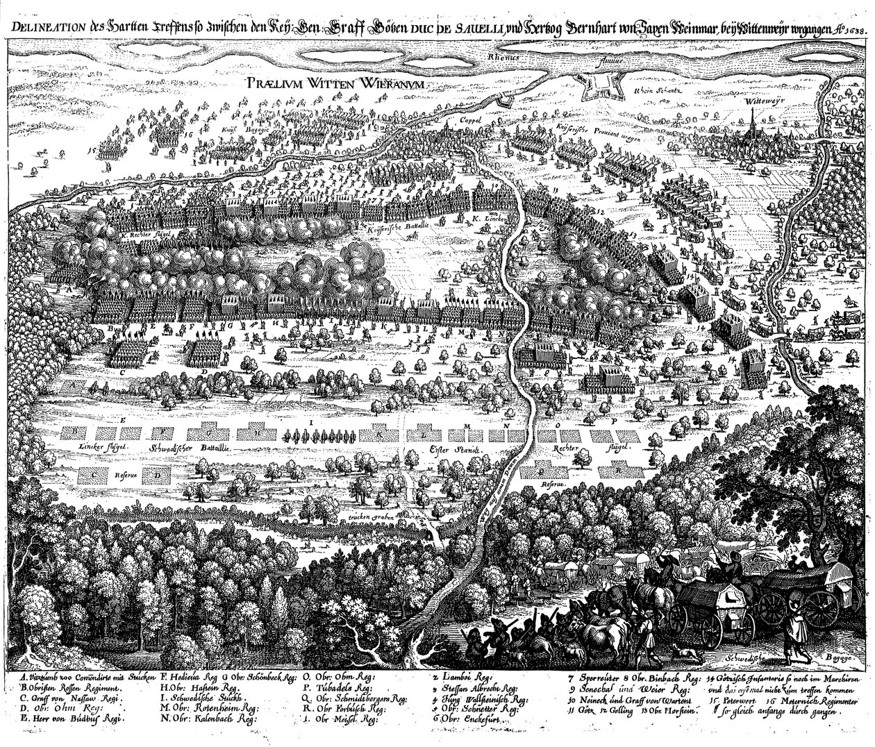 Matthaeus Merian af Matthaus the Elder Merian