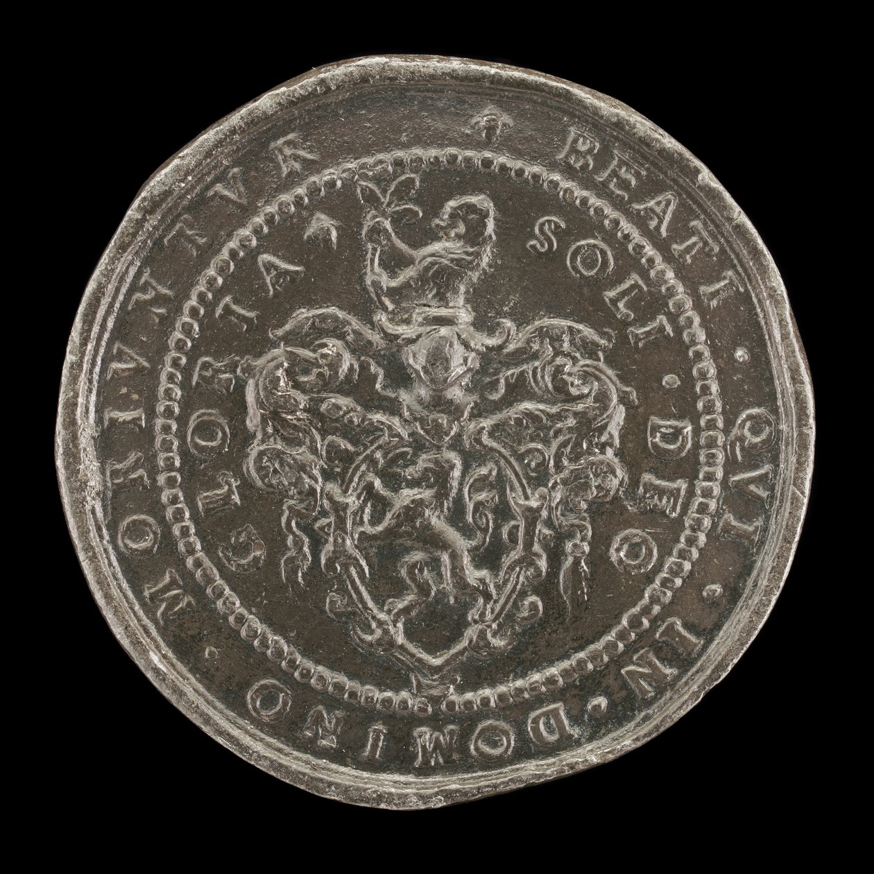 Våben og inskription [omvendt], 1592. af Matthäus Carl