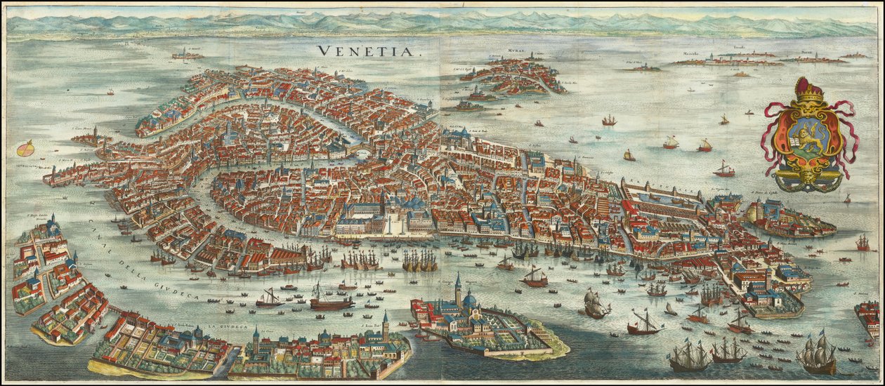 Fugleperspektiv af Venedig fra 1636 af Matthäus Merian af Matthaus Merian