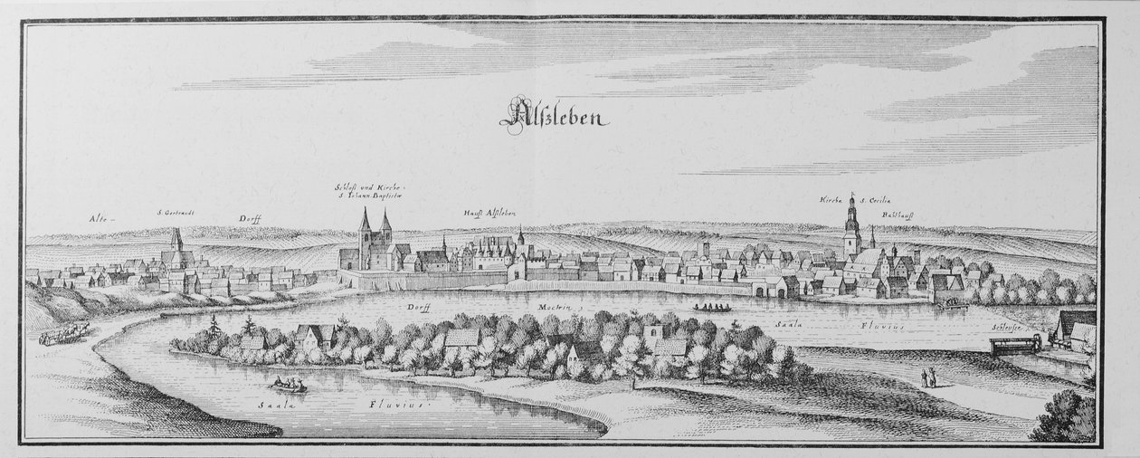 Alsleben af Matthaus Merian