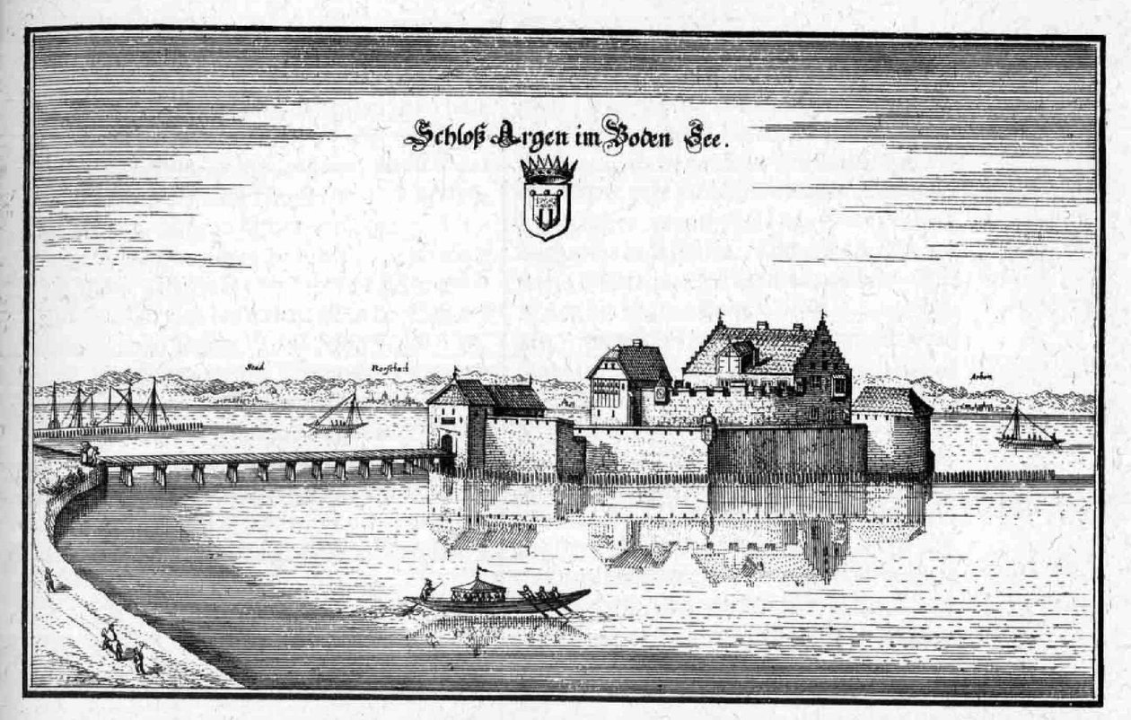 Argen - uddrag fra Topographia Sueviae (Schwaben) af Matthaus Merian