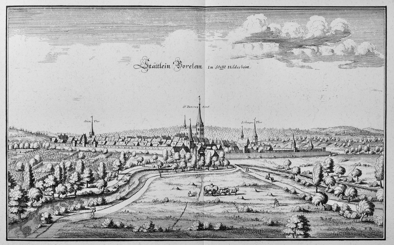 Bockenem, Niedersachsen, Tyskland af Matthaus Merian