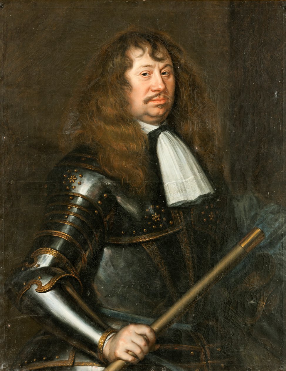 Portræt af Carl Gustav Wrangel 1613-1676, greve af Salmis, 1662. af Matthaeus Merian the Younger