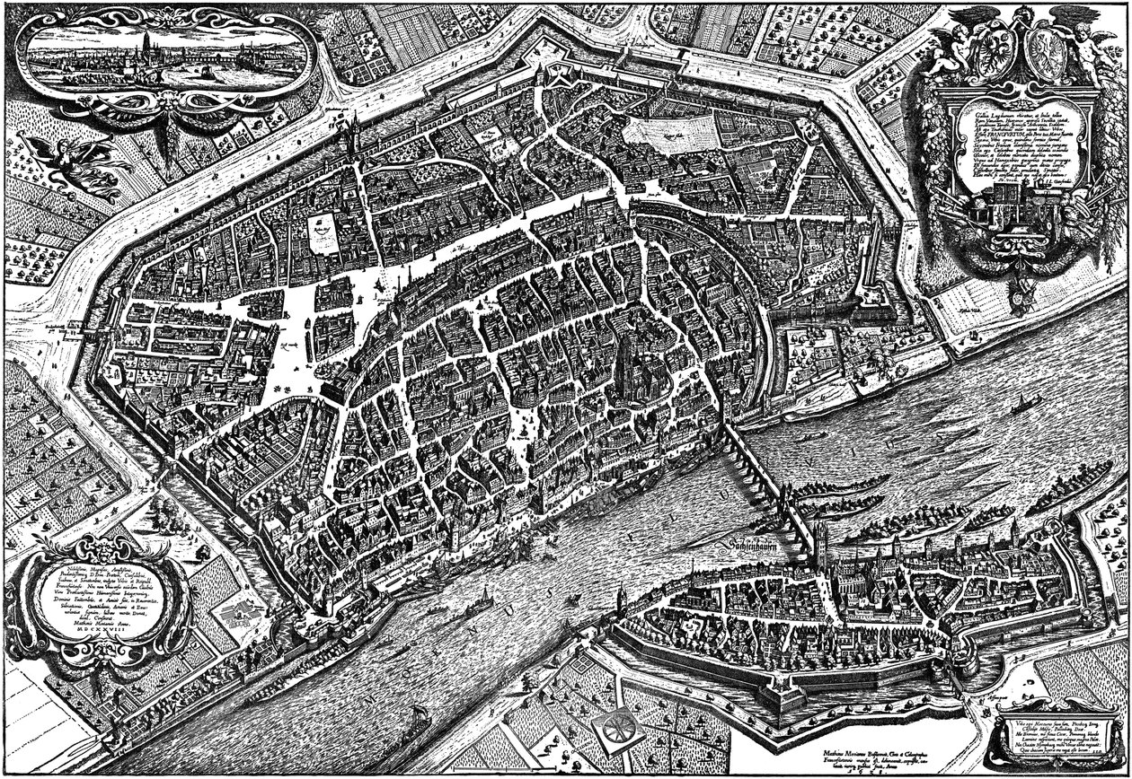 Frankfurt am Main, 1628 af Matthaus the Elder Merian