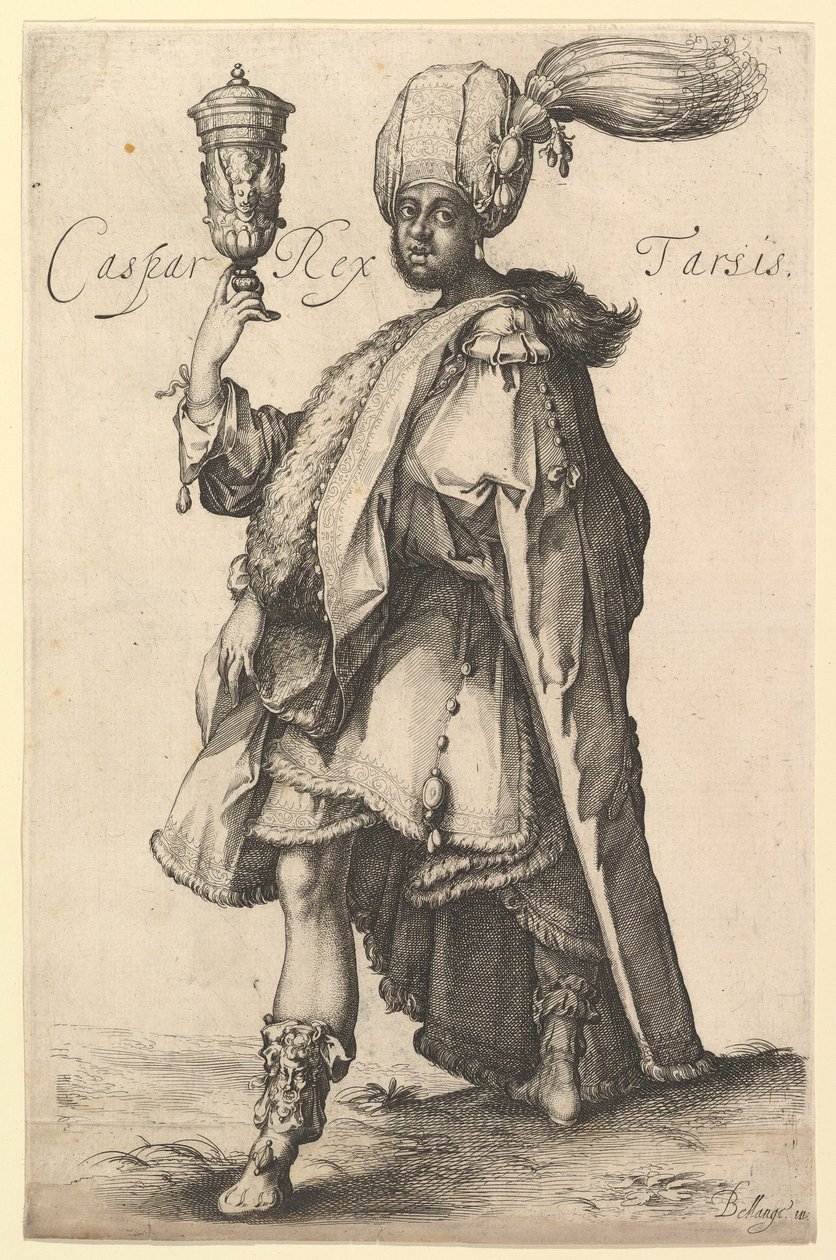 Caspar, efter Three Magi-serien af Jacques Bellange, ca. 1615. af Matthaus Merian