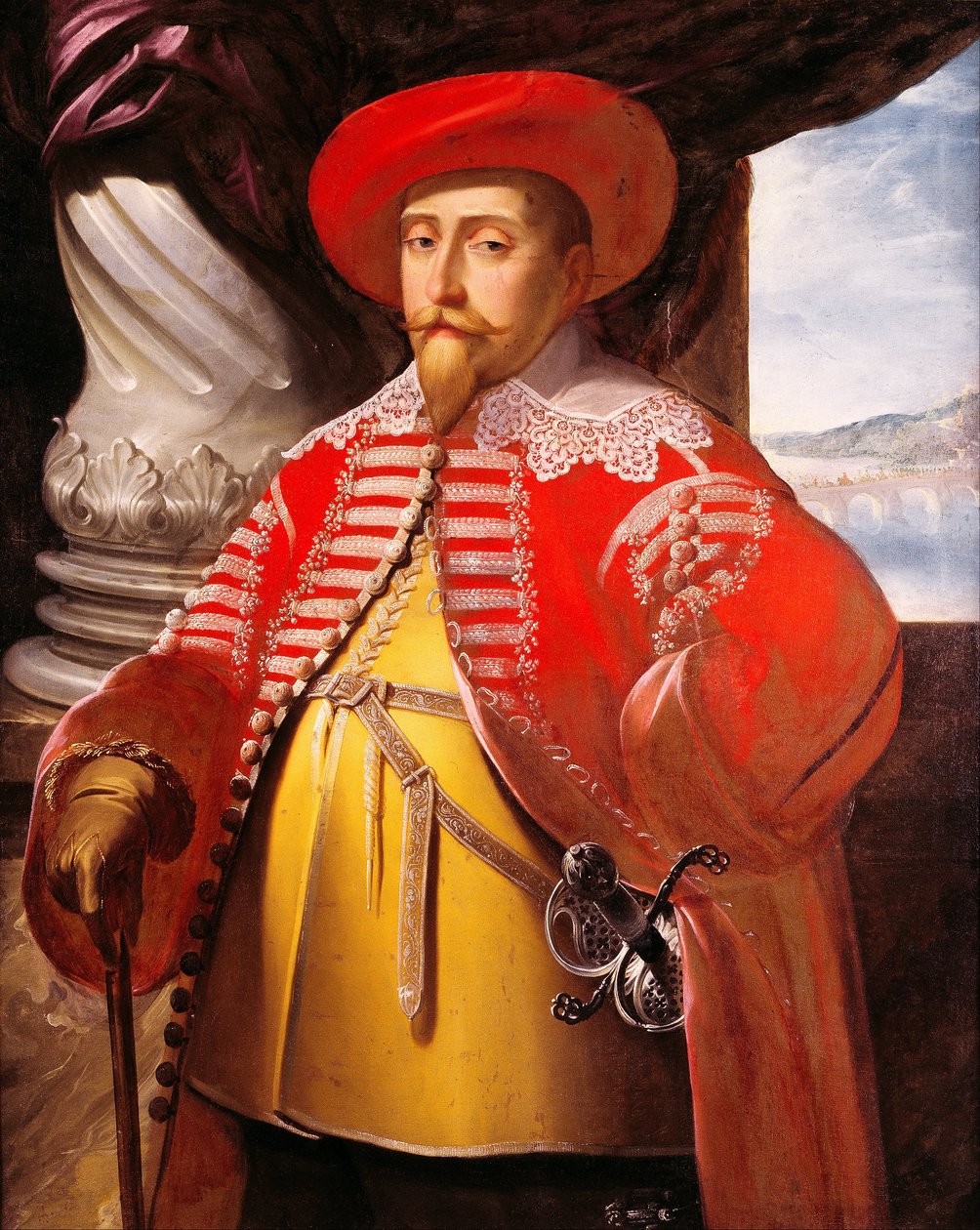 Portræt af Gustavus Adolphus, 1632 af Matthaus Merian