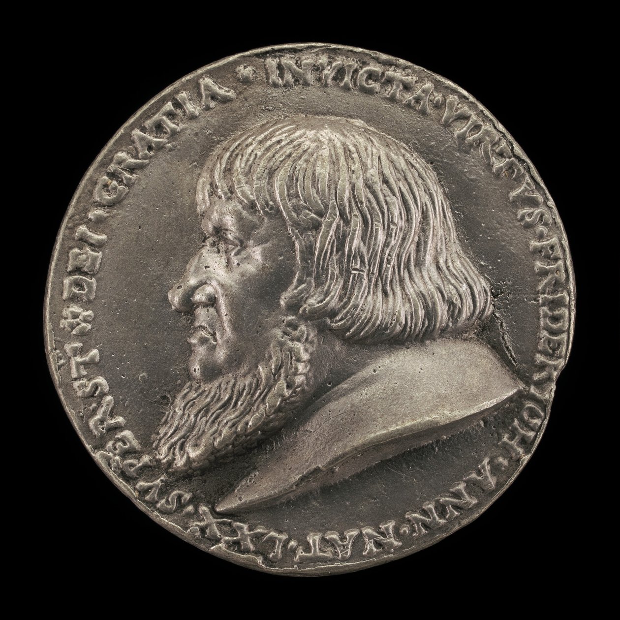Frederik den Ældre, 1460-1536, markgreve af Brandenburg-Ansbach 1486 [forside], 1528. af Matthes Gebel