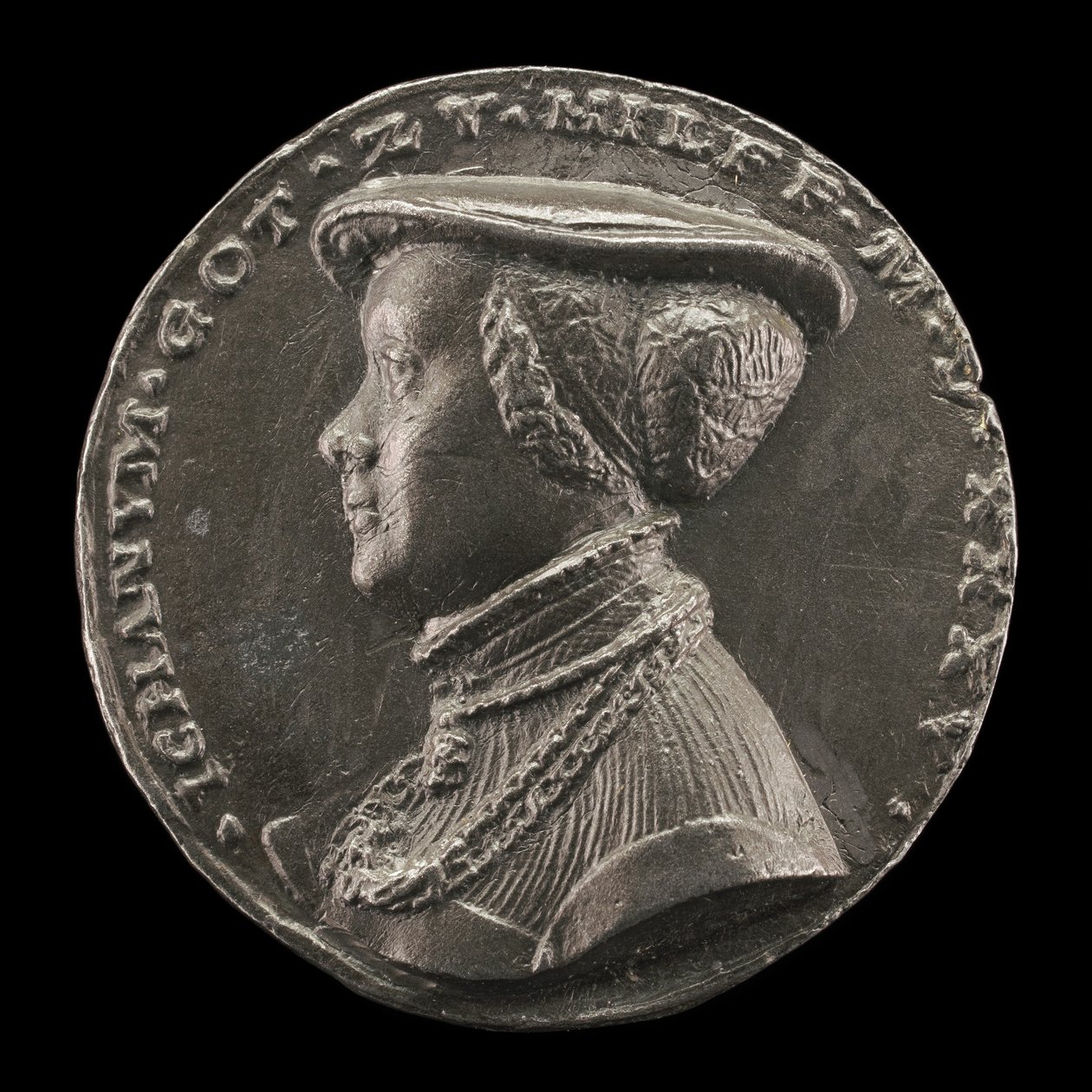 Magdalena Rummel, hustru til Lorenz Staiber 1509 [revers], 1535. af Matthes Gebel