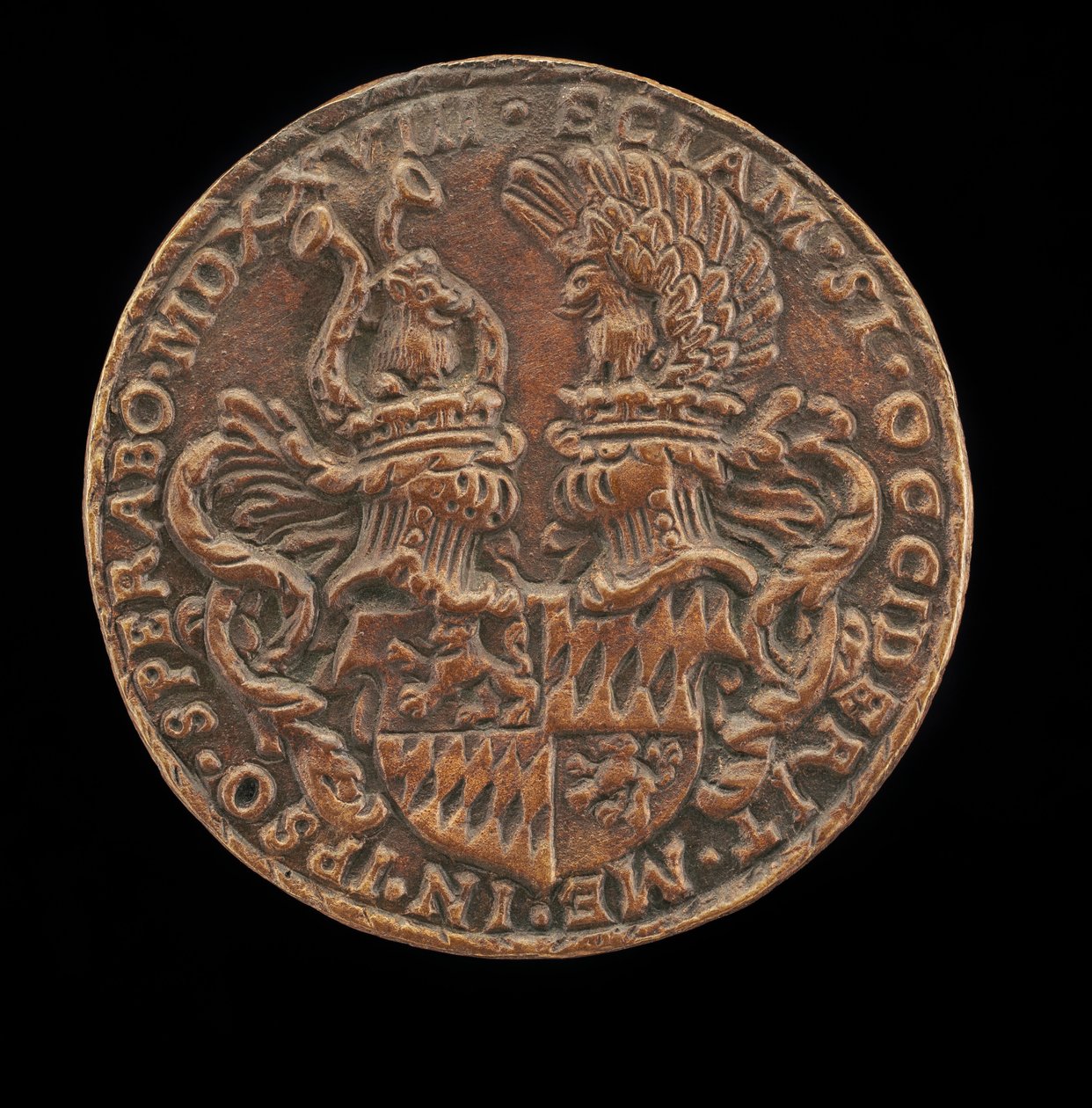Skjold med kister og våben [omvendt], 1528. af Matthes Gebel