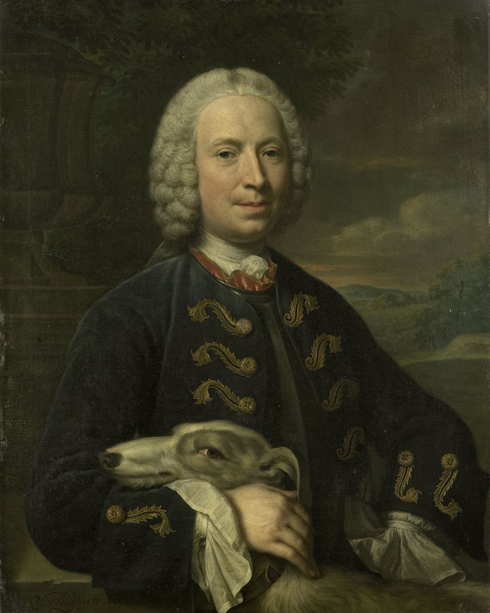 Portræt af Coenraad van Heemskerck, greve af Det Hellige Romerske Rige, Lord of Achttienhoven og Den Bosch af Mattheus Verheyden