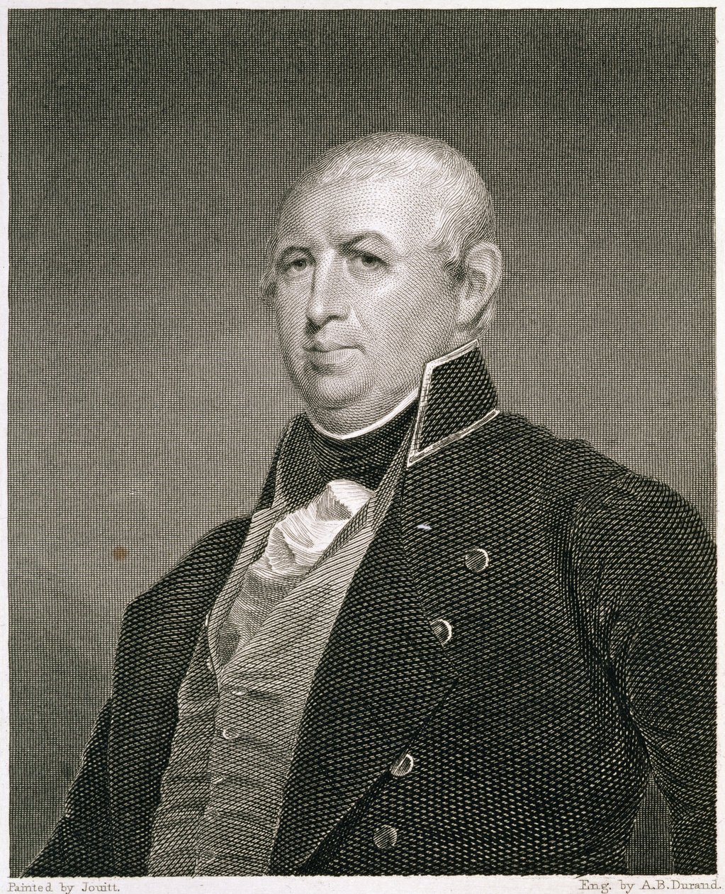 Isaac Shelby (1750-1826) graveret af Asher Brown Durand (1796-1886) af Matthew Harris Jouett
