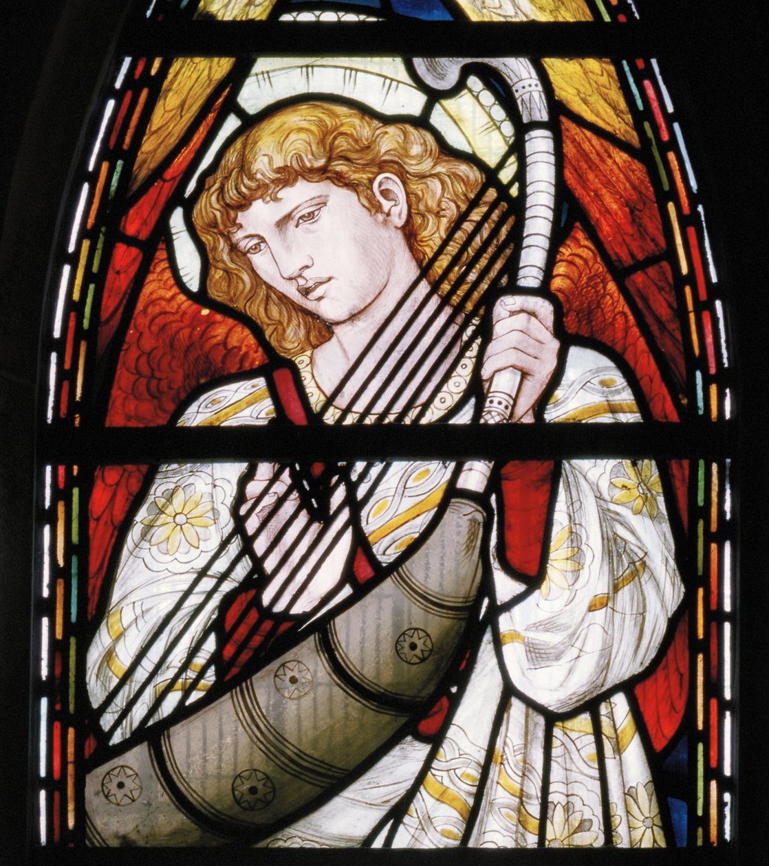 Aberdeen, St Machars Cathedral, Cottier & Co, Angel Musician detalj, 1873 af Matthew Maris