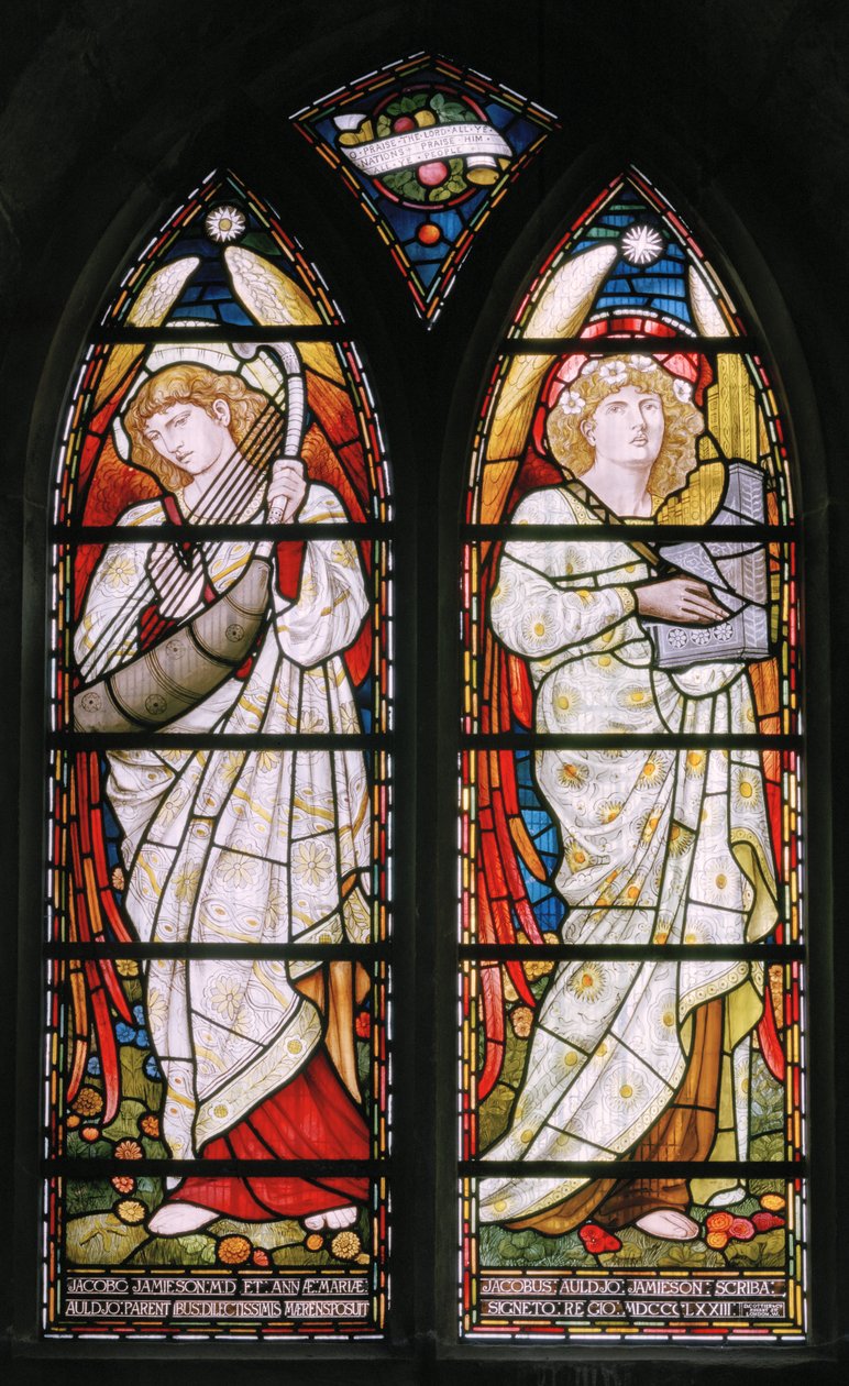 Aberdeen, St Machars Cathedral, Cottier & Co, Angel Musicians, 1873 af Matthew Maris
