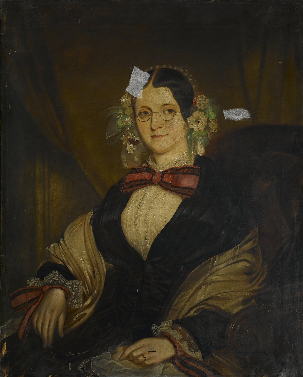 Fru Wiliam Bate, hustru til Dr. William Bate Junior, ca. 1854 af Matthew Popham