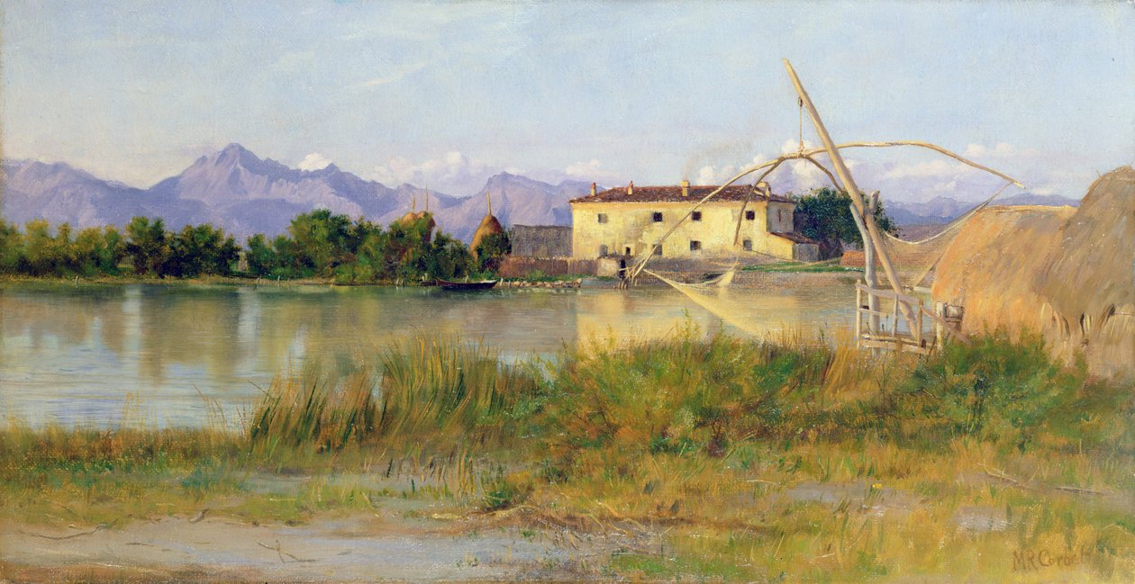 Etruskisk scene, Carrara-bjergene af Matthew Ridley Corbet