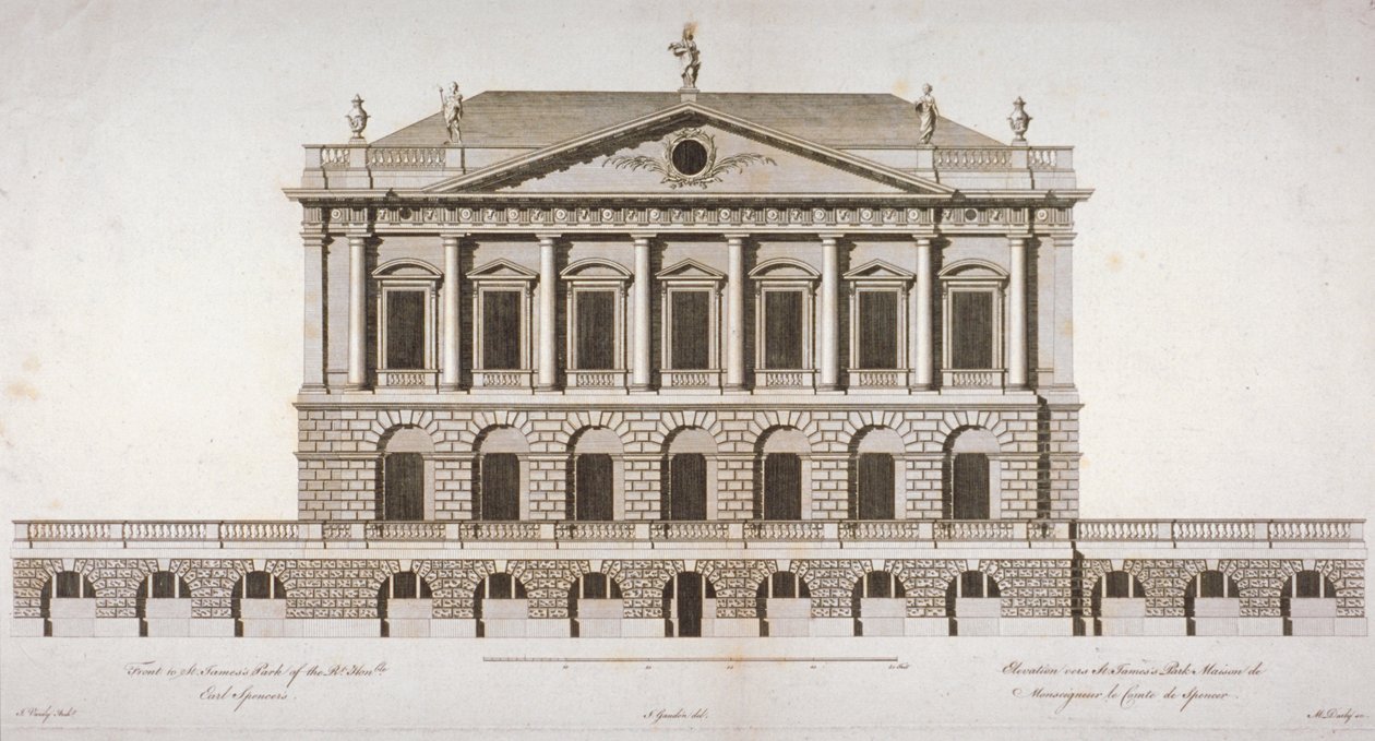 Højde af Buckingham House, St James