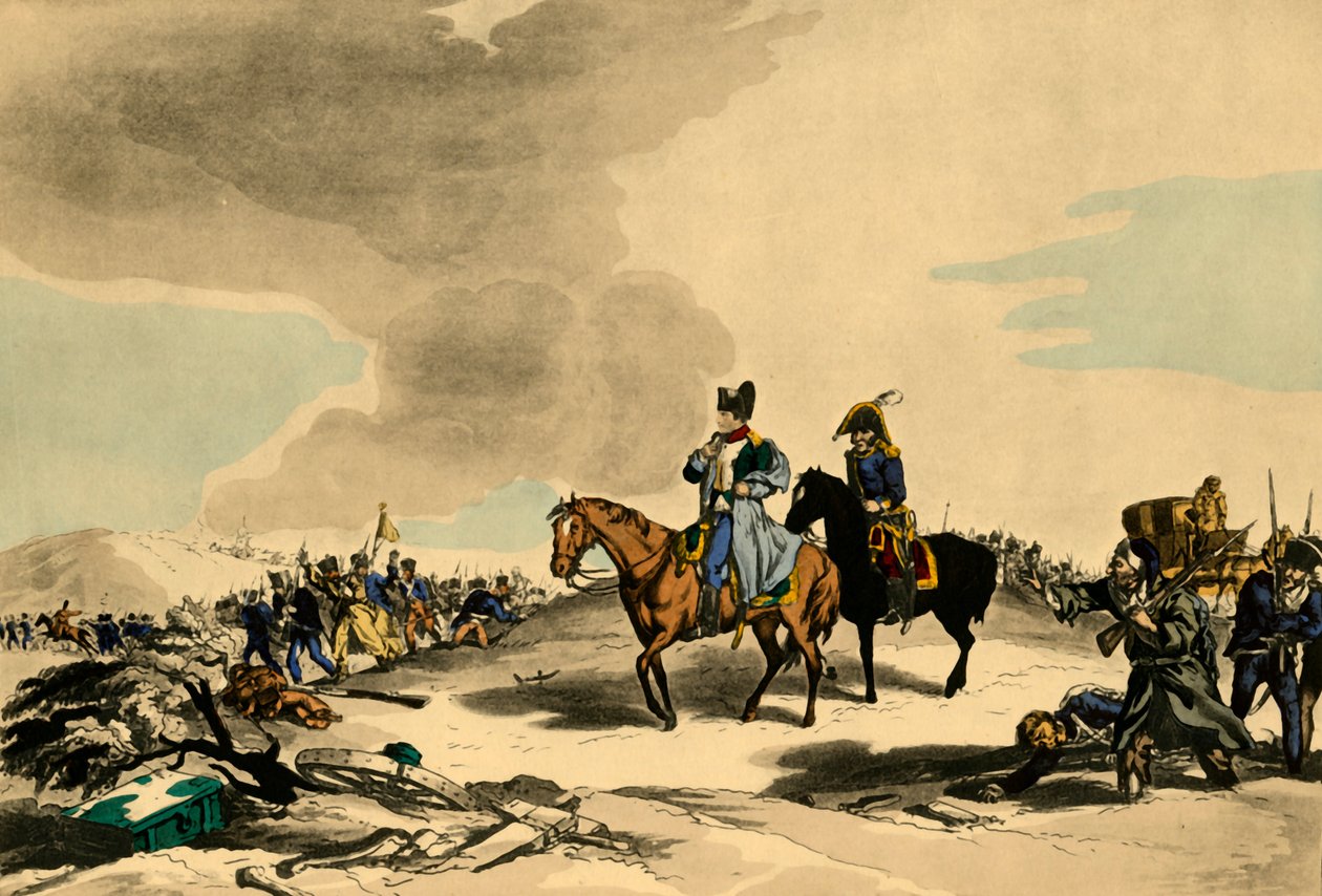 En Bas Le Manteau, eller Mumlen fra den franske store hær...1812, 1921. af Matthew Dubourg