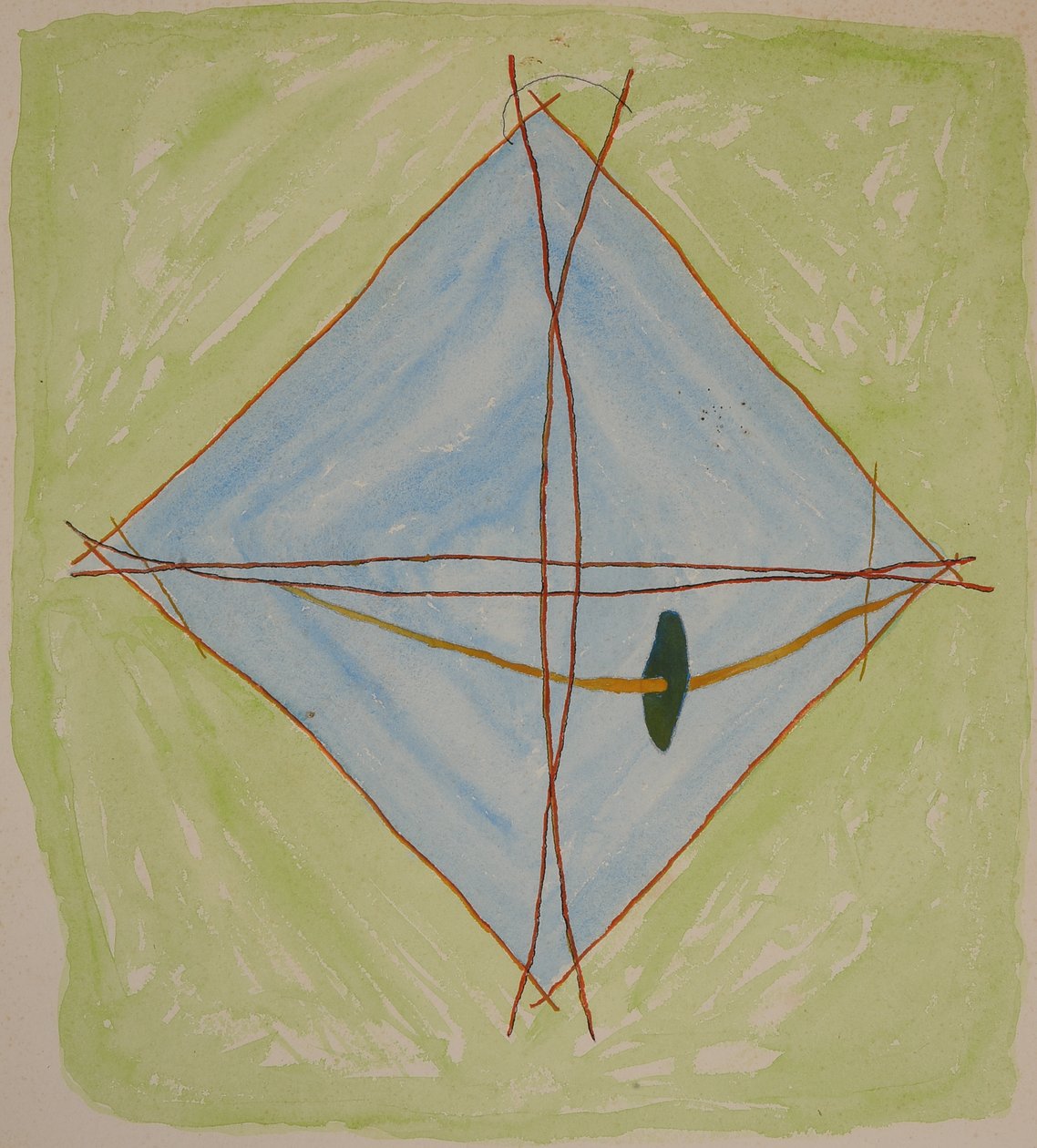 pindeskema 6, 2014 (aquarel-kridt) af Matthew Hilton