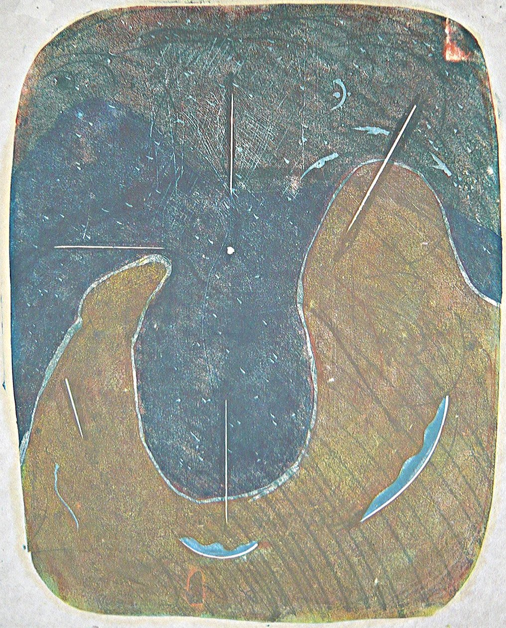 tabla one, 2012 (linoleumstryk) af Matthew Hilton