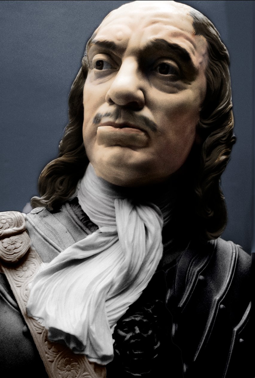 Buste af Lord Protector Oliver Cromwell, 1860 af Matthew Noble