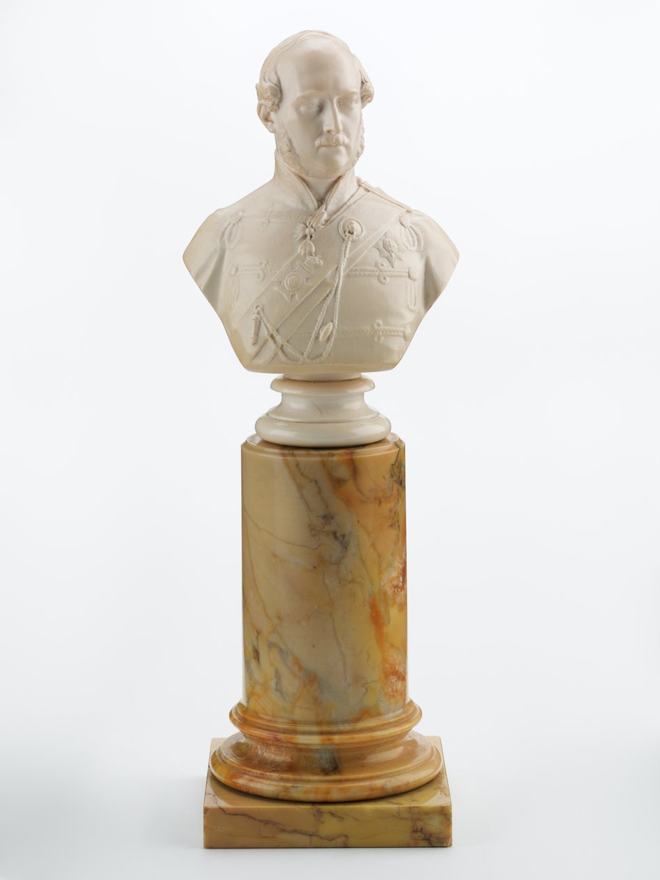 Buste af Prins Albert, ca. 1856 (elfenben og marmor) af Matthew Noble