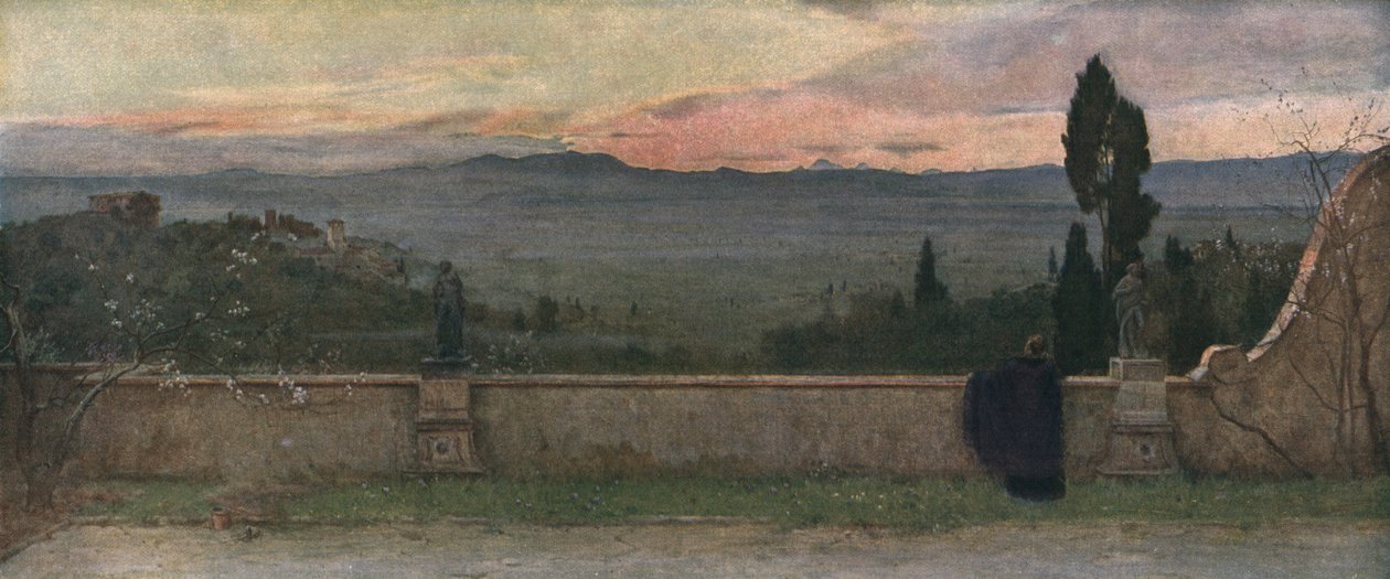 Val DArno: Aften, c1901, c1930. af Matthew Ridley Corbet