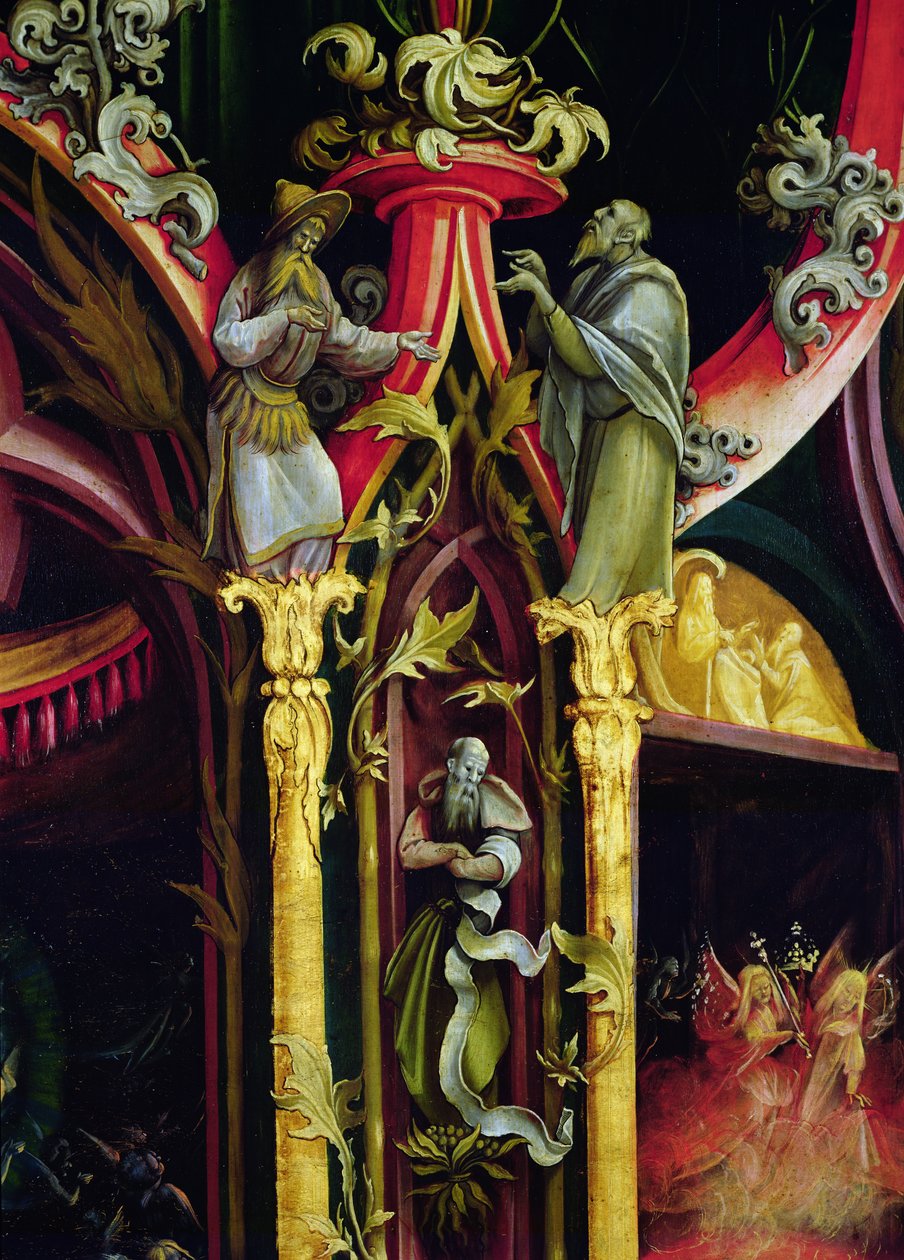 Detalje fra Isenheim-altertavlen, yderfløj, englekoncert, ca. 1512-16, af Matthias Grünewald