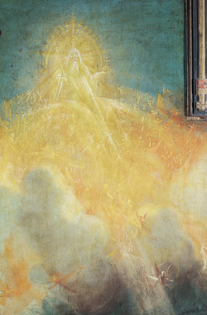 Gud Faderen fra Isenheim-altertavlen, detalje fra Jomfruen og barnet med engle, ca. 1512-16 af Matthias Grünewald