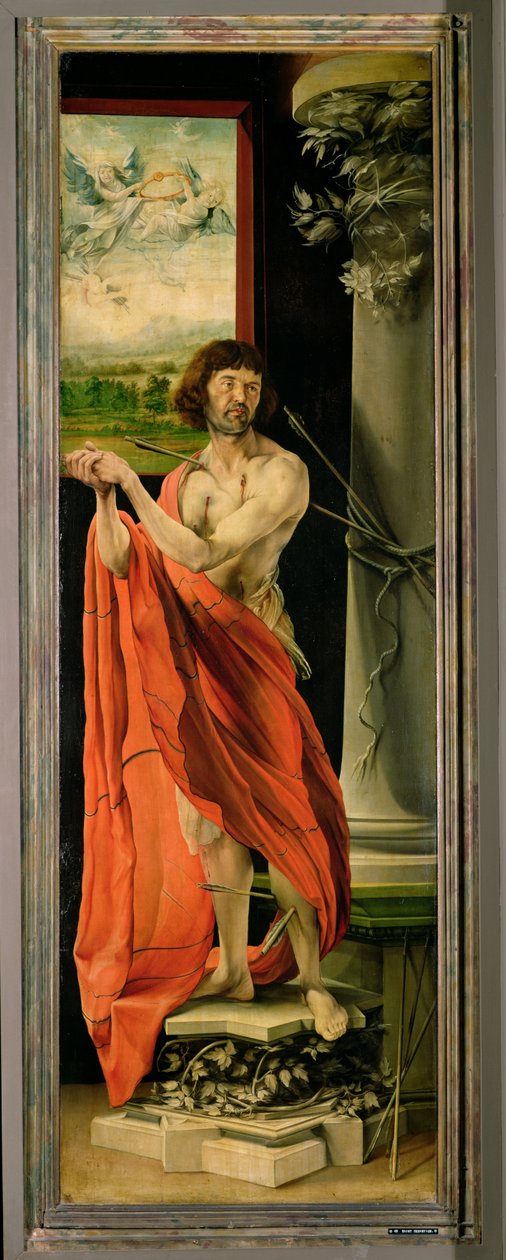 Sankt Sebastian, fra Isenheim-altertavlen, ca. 1512-16 af Matthias Grünewald