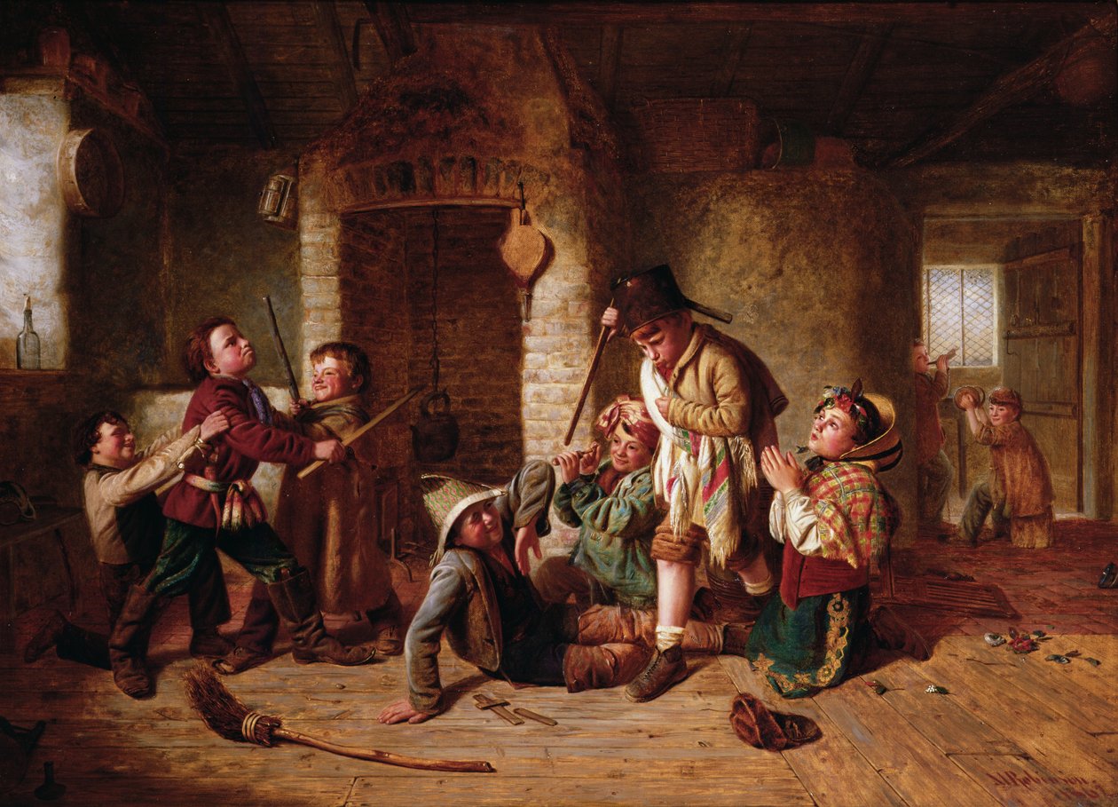 Spillende soldater, 1862 af Matthias Robinson