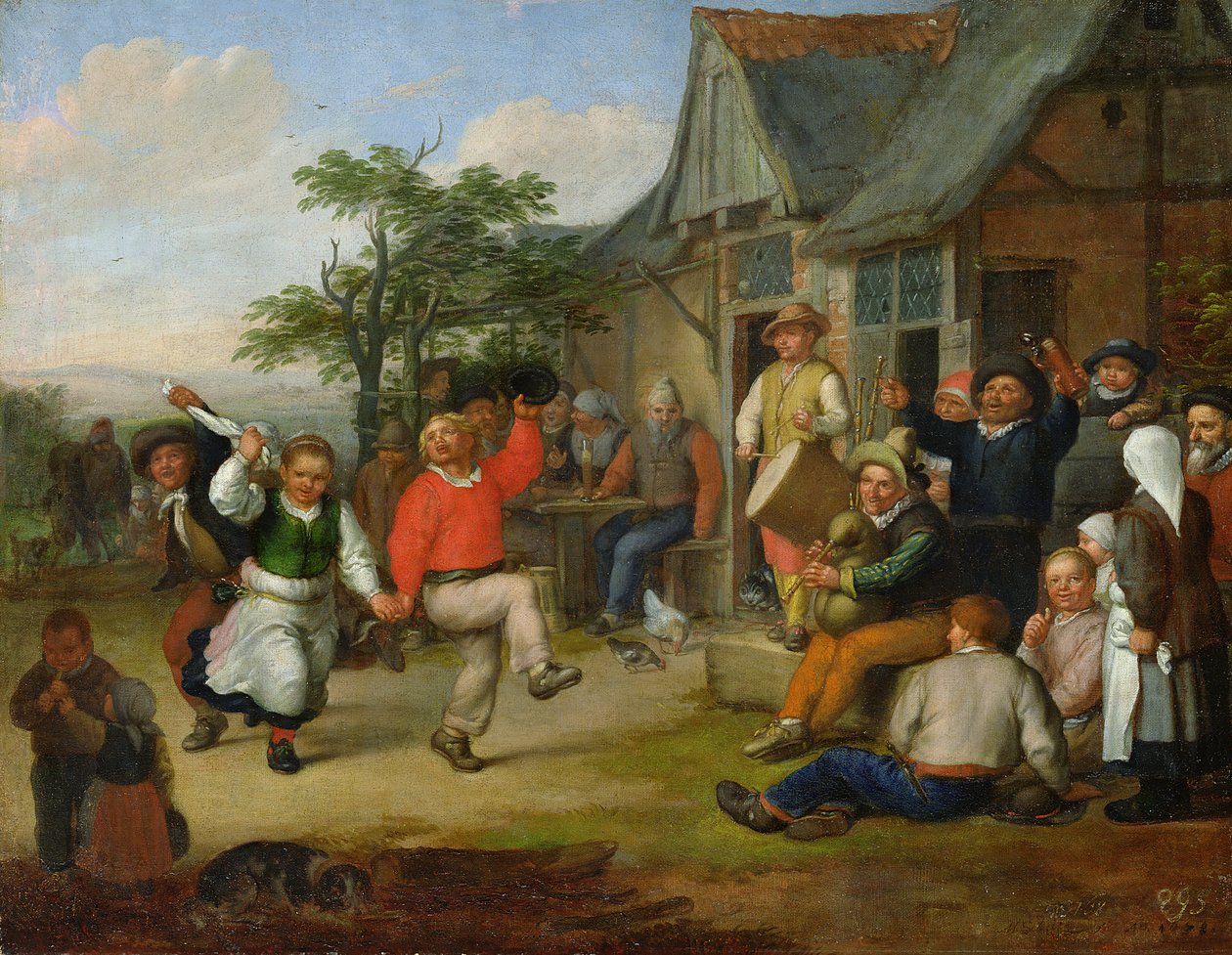 Bondedansen, 1678 (se også 150652) af Matthias Scheits