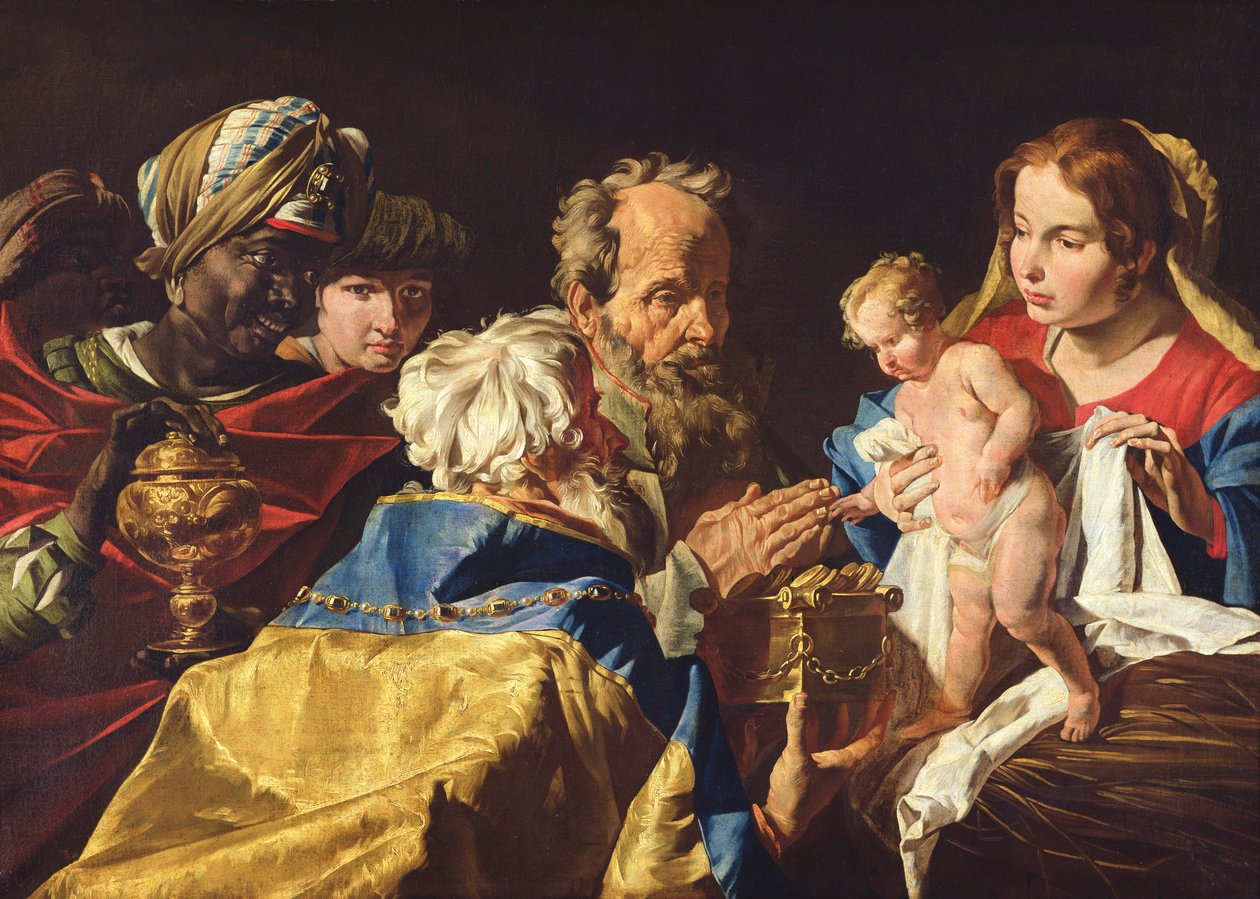 Tilbedelse af Magi af Matthias Stomer