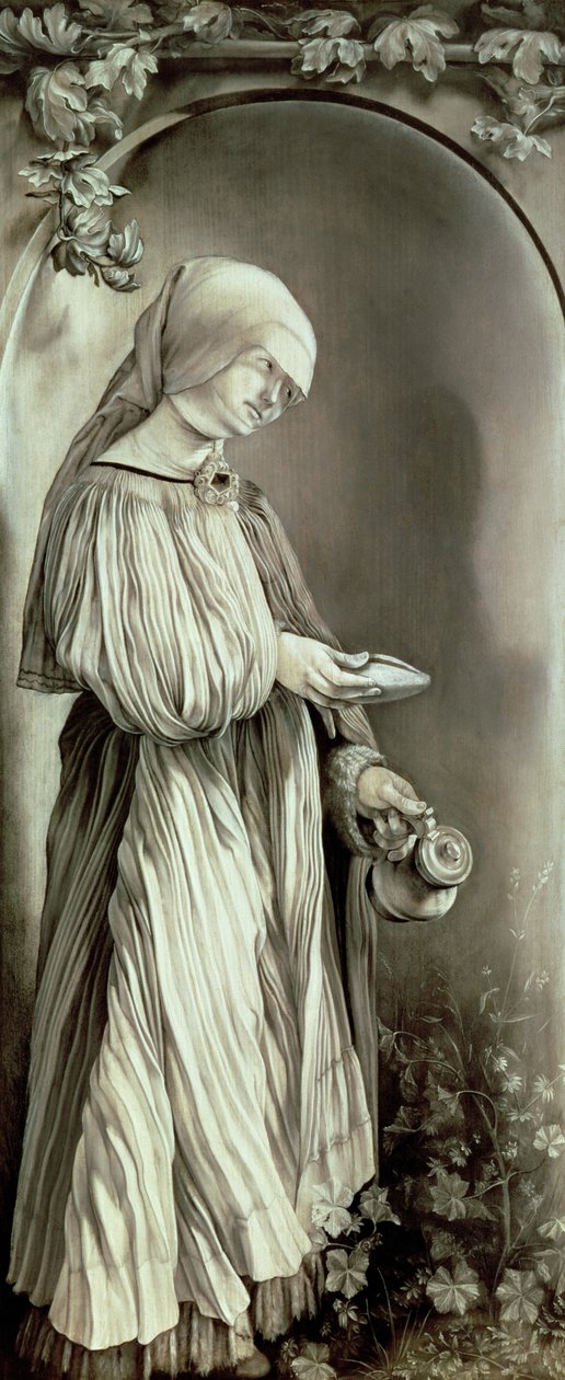 Skt. Elizabeth af Ungarn (1207-31) 1509 (grisaille) af Matthias (c.1480 1528) Grunewald