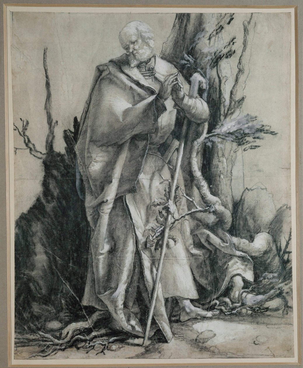 Saint med medarbejdere i af Matthias Gruenewald